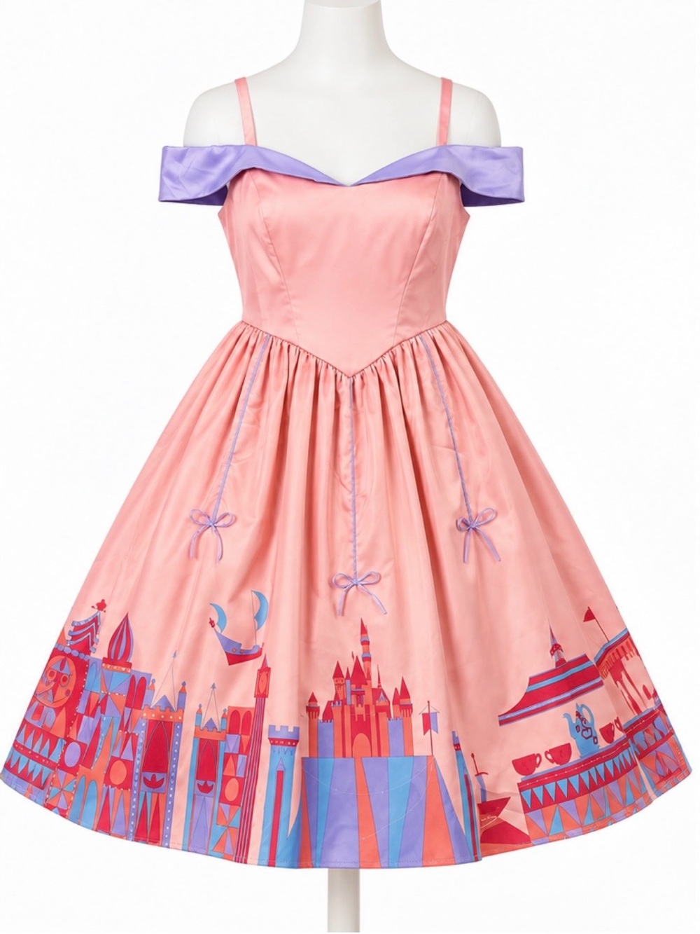 Her Universe Disney Dress Shop Pink Fantasyland Dress Size Large Castle Dapper